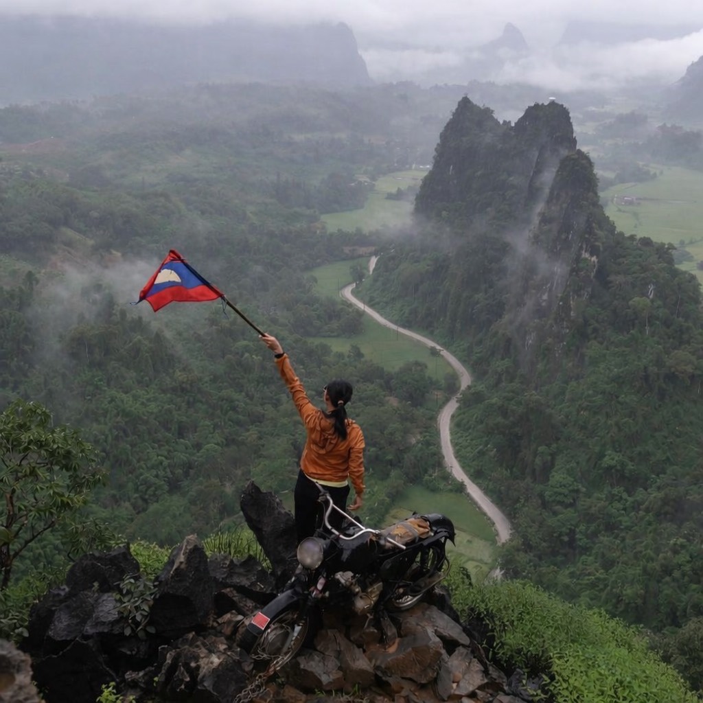 ผาหนามไซ ประเทศลาว