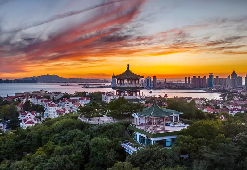 เที่ยว ภูเขาเสี้ยวหยูซาน เมืองชิงเต่า สวนยอดเขาแห่งศิลปะสี่สี!