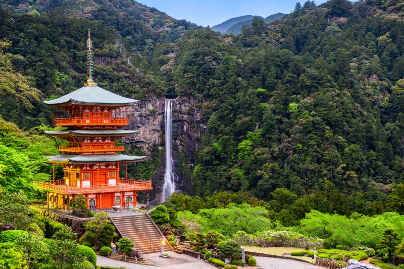 น้ำตกนาชิ (Nachi Falls) วาคายามะ (Wakayama) คันไซ ญี่ปุ่น