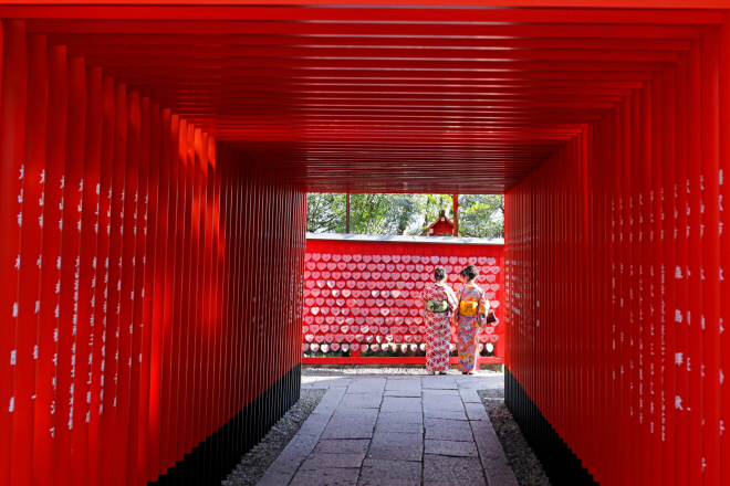 ศาลเจ้าซังโคอินาริ Sanko Inari Shrine เที่ยวญี่ปุ่น ทัวร์ญี่ปุ่น