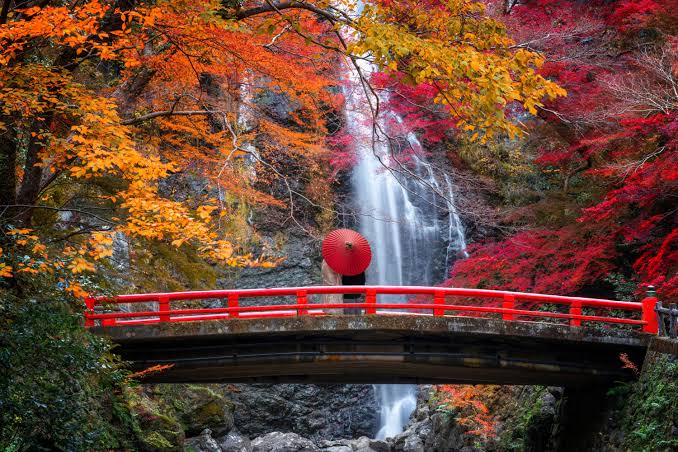 น้ำตกมิโนะ (Minoo Waterfall) เที่ยวโอซาก้า เที่ยวญี่ปุ่น ทัวร์โอซาก้า ทัวร์ญี่ปุ่น