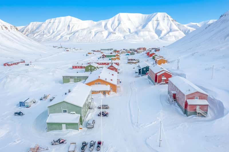 ลองเยียร์เบียน หรือ ลองเยียร์บีเยน Longyearbyen หมู่เกาะสฟาลบาร์ด Svalbard เที่ยวนอร์เวย์ ทัวร์นอร์เวย์