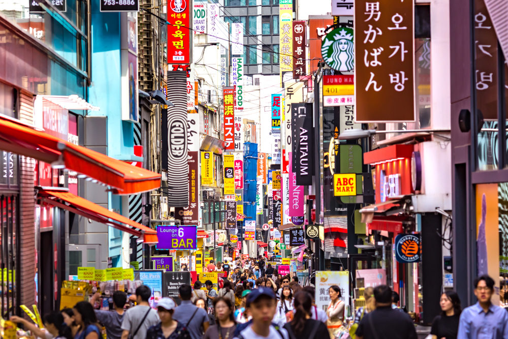 เมียงดง Myeong-dong เที่ยวเกาหลี ทัวร์เกาหลี