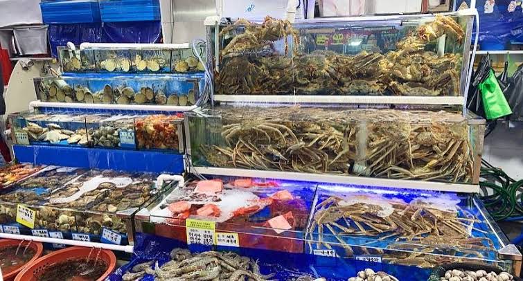 ตลาดปลานอร์ยางจิน Noryangjin Fish Market เที่ยวเกาหลี ทัวร์เกาหลี