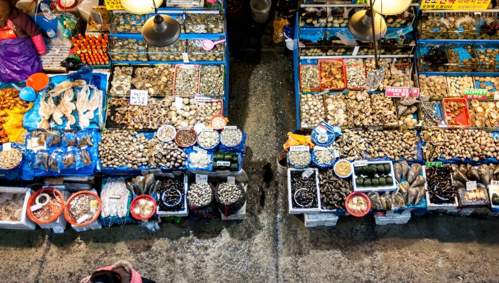 ตลาดปลานอร์ยางจิน Noryangjin Fish Market เที่ยวเกาหลี ทัวร์เกาหลี