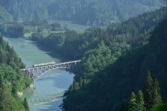 จุดชมวิวสะพานข้ามแม่น้ำทาดามิ แห่งที่ 1 (Tadami River First Bridge Viewpoint) เที่ยวฟุกุชิมะ เที่ยวญี่ปุ่น ทัวร์ฟุกุชิมะ ทัวร์ญี่ปุ่น
